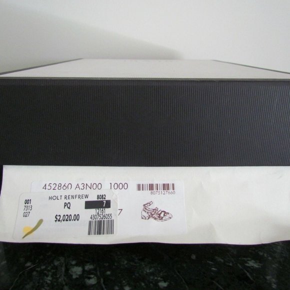 Gucci Iowa Queercore Block-heel Buckle Leather Brogue Shoes EU 37, US 36,5, UK 4 - Picture 9 of 11